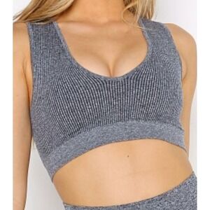 Spirital Gangster Ribbed Sports Bra Workout Gym Yoga Activewear Size XS/S NWT